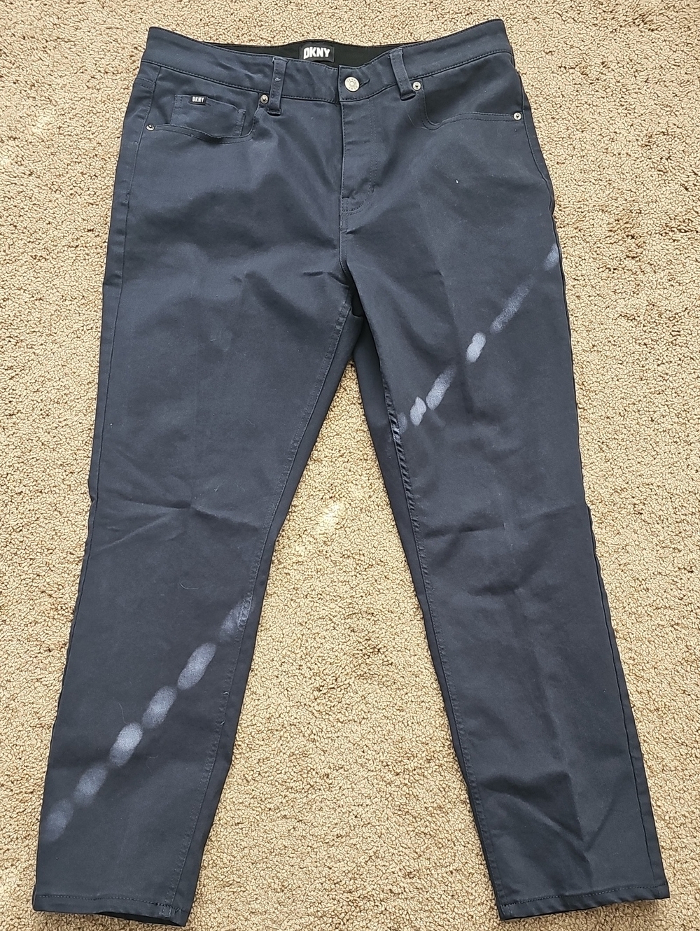 DKNY Men's Navy Slim Straight Jeans